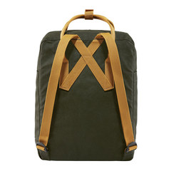 Рюкзак Fjallraven Kanken темно-зеленый/желтый, 16 л