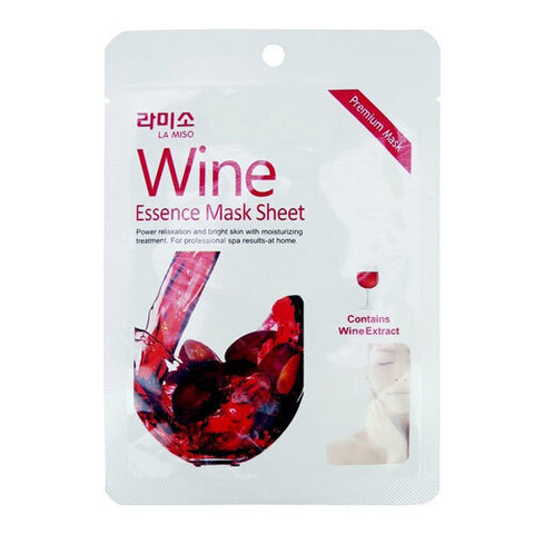 La Miso Wine Essence Mask Sheet - Маска с экстрактом красного вина