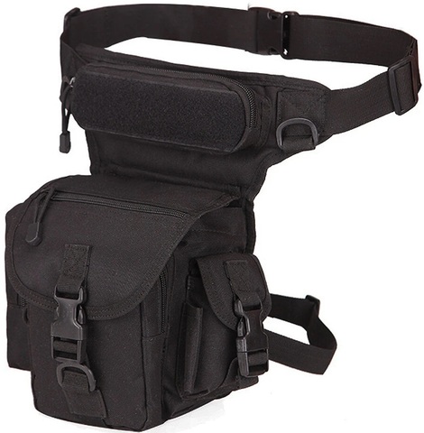 Картинка сумка на бедро Skully Tactic RWZS72 black - 3