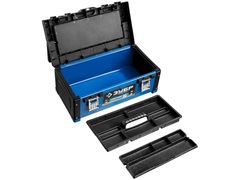 ЗУБР СПУТНИК-18, 460 х 230 х 200 мм, (18?), металлический ящик для инструментов, Профессионал (38153-18)