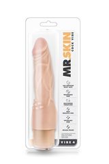 Телесный вибратор-реалистик с шипиками в основании Mr. Skin Cock Vibe 4 - 20,3 см. - 