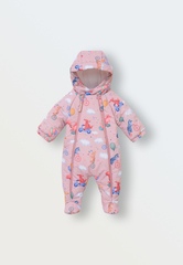Демисезонный комбинезон Tot (лесные зверята пудра)