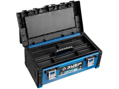 ЗУБР СПУТНИК-18, 460 х 230 х 200 мм, (18?), металлический ящик для инструментов, Профессионал (38153-18)