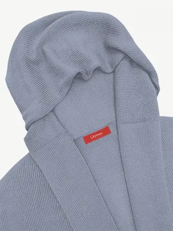 Кардиган с капюшоном из мягкой шерсти