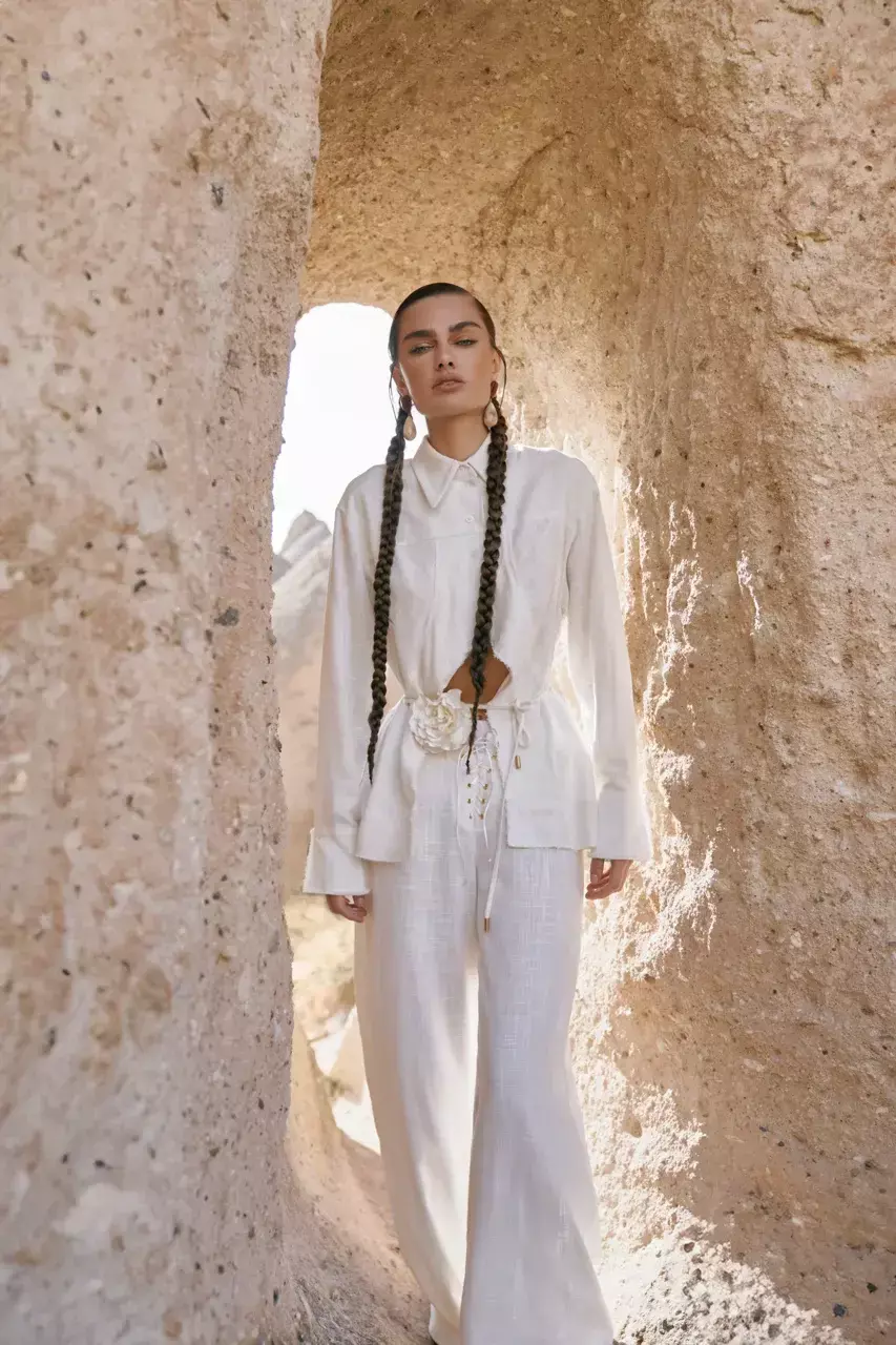 Брюки изо льна