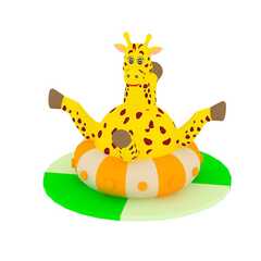 Детский аттракцион 4kids Карусель «Жирафик» c электроприводом