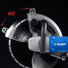 ЗУБР d 355 мм, 2700 Вт, 125 мм, электрический резчик по бетону,Профессионал(РЭУ-2700-355)