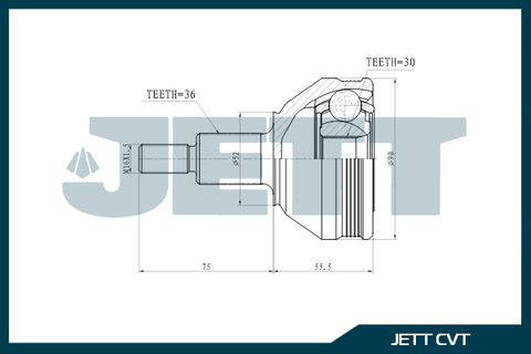 ШРУС внешний JETT V43-1074
