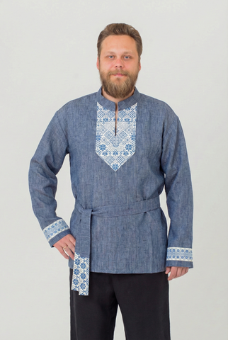 мужская рубашка в русском стиле