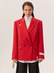 Жакет GOD SAVE THE PRINCESS красного цвета