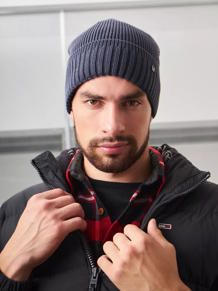 Шапка бини зимняя весенняя с флисом