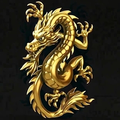 Силиконовый молд № 0282 Китайский дракон -левый