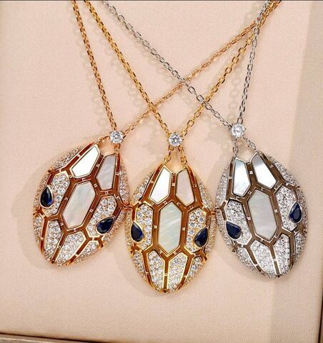 Колье с подвеской ЗМЕЯ качество VGOLD коллекция SERPENTI