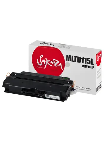 Картридж Sakura MLTD115L для Samsung, черный, 3000 к.