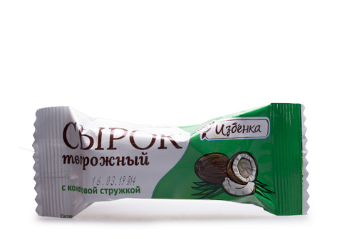 Сырок творожный с кокосовой стружкой Избенка, 40г