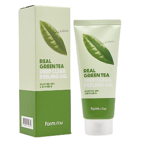 Пилинг гель Farm Stay Real Green Tea Deep Clear Peeling Gel, 100 мл