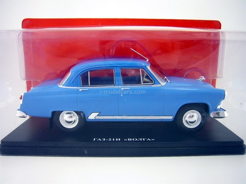 GAZ-21I Volga 21 blue 1:24 Legendary Soviet cars Hachette #1