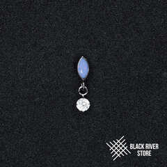 Pendant HM One Marquise Crystal & Air Blue