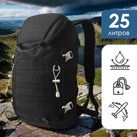 Картинка рюкзак туристический Ai One 1724 black - 1