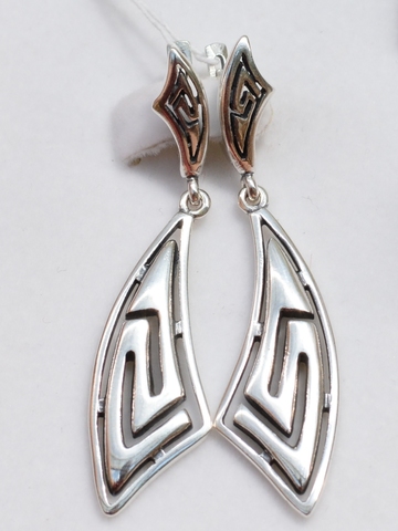 Греция (серьги из серебра)