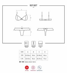 Эротический комплект из 2 частей OBSESSIVE 827 Set