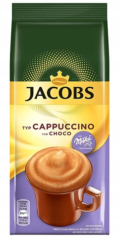 купить Кофе растворимый Jacobs Cappuccino Choco Milka, 500 г пакет (Якобс)