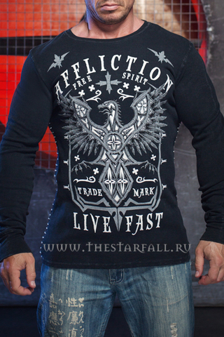 Affliction | Пуловер мужской Black Death A13815 купить перед