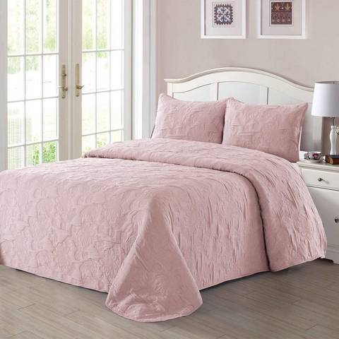 Покрывало 240х260 Sofi De MarkO Даминго пудра