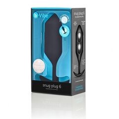 Черная анальная пробка для ношения B-vibe Snug Plug 6 - 17 см. - 