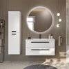 Cezares CZR-SPC-ECO-1000-LED-TCH Зеркало с лазерной гравировкой, контурной подсветкой и сенсорным выключателем 140x70x3