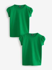 Футболка для девочки Next Q77-127, 2 шт., Зеленый
