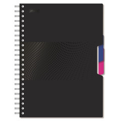 Бизнес-тетрадь A4,140л,кл,спир,пласn.обл,2разд Attache DIGITAL черн 876745