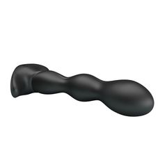 Черный анальный стимулятор простаты с вибрацией Special Anal Massager - 14,5 см. - 