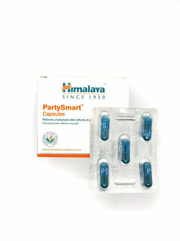 Патисмарт (PartySmart) от похмелья Himalaya 5кап