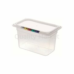 Гастроемкость из полипропилена без крышки GN 1/4 265х162х150 мм прозрачная