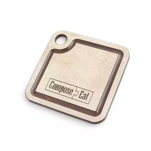 Подставка для кухонных аксессуаров 10х10см ComposeEat порфир кремовый