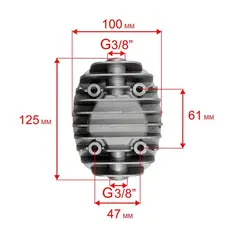 Головка цилиндра QUATTRO ELEMENTI КМ50-380 (248-504-002)