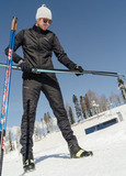 Премиальные брюки для лыж и зимнего бега Nordski Hybrid Warm Black мужские