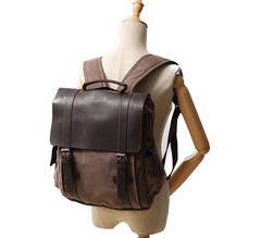 Рюкзак из кожи и ткани Bug 065 Blue