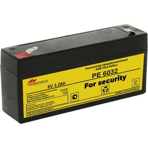 Аккумулятор Prometheus energy PE 6032 3.2 Ah 6V AGM