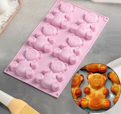 Форма для выпечки «Барни», 6 ячеек (8,5х6 см), 28,517 см,