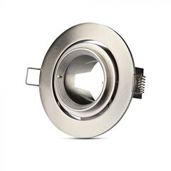 Точечный светильник V-TAC, Серебристый, Металлический, Круглый, SKU 3690