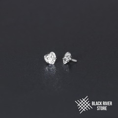 Cubic Zirconia Heart Crystal