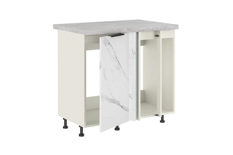 Брауни МП-1000 шкаф под мойку (Стол под мойку (прямой угол) одна створка+2 фальшпанели)