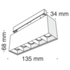 Трековый светильник Technical Points  TR014-2-10W4K-B