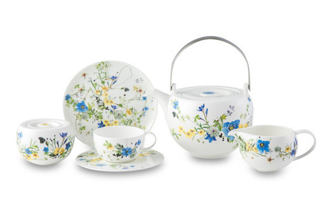 Сервиз чайный 21 предмет на 6 персон Rosenthal Альпийские цветы