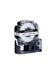 Кассета с лентой S'OK by Sakura Printing C53S652003 (LK2WBN) для Epson  LW400, LW700, LW600P, LW1000P, K400, Z700, Z800, черный на белом, 6мм, 8м, стандартная