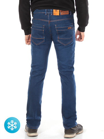 6277 джинсы мужские утепленные, синие