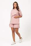 Костюм для беременных и кормящих 16156 розовая дымка