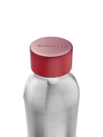 Термос Bugatti B Bottle Twin steel with red lid steel BBT-SS800I3